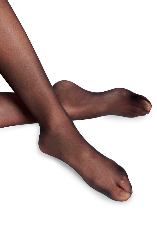 Гольфы женские чёрные Chinchillan Run Stop 20 den 4