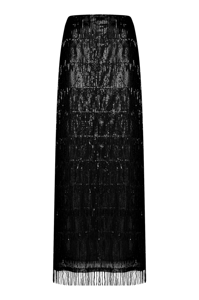 Длинная черная юбка 5