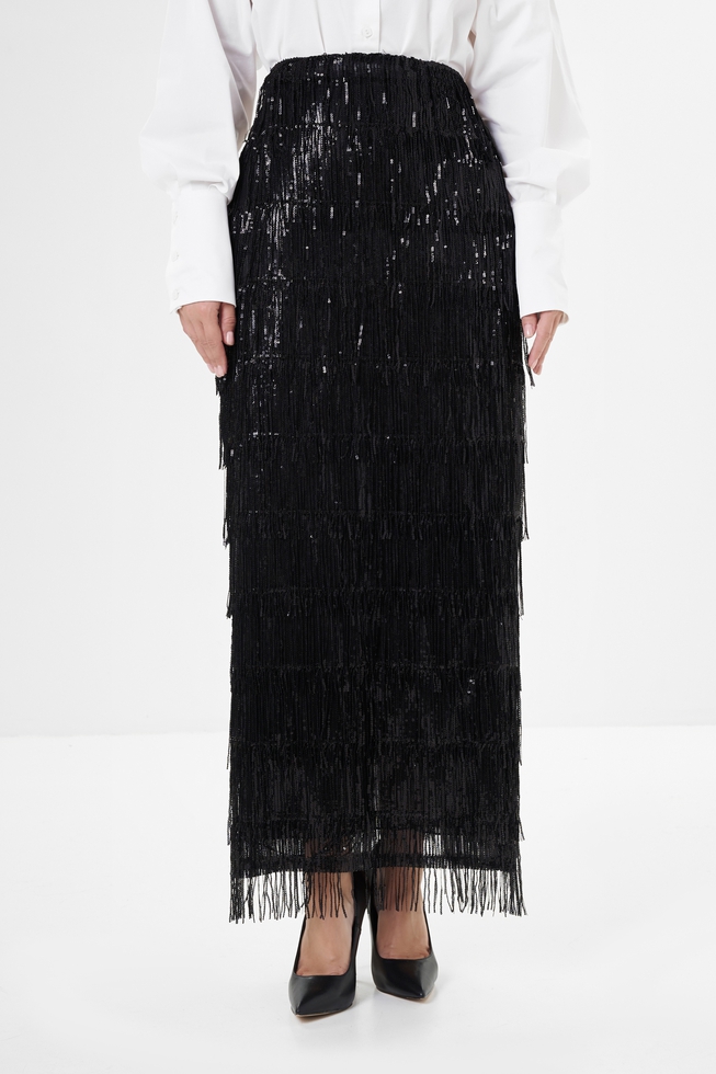 Длинная черная юбка 1