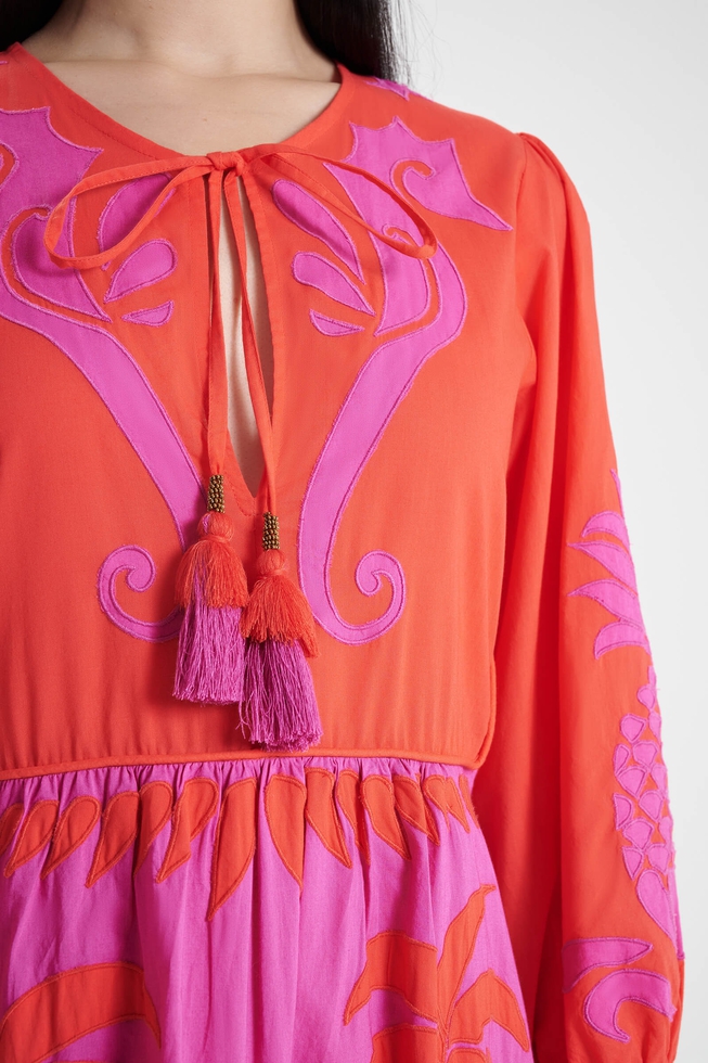 Длинное платье с длинными рукавамии 4