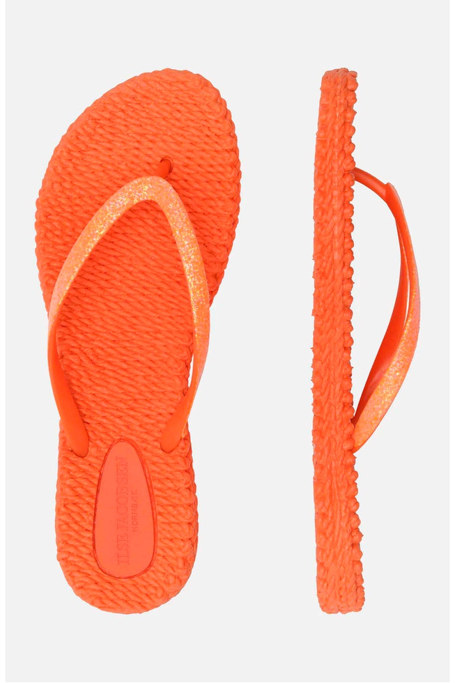 Женские оранжевые сланцы 4