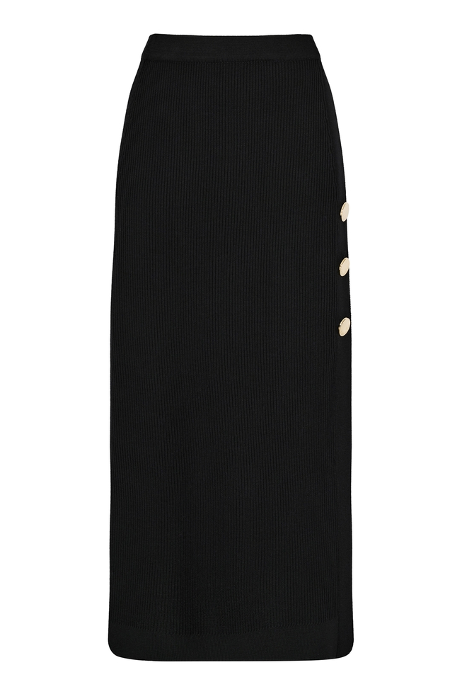 Длинная черная юбка 5