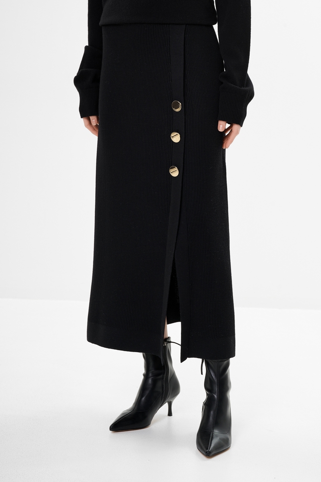 Длинная черная юбка 1