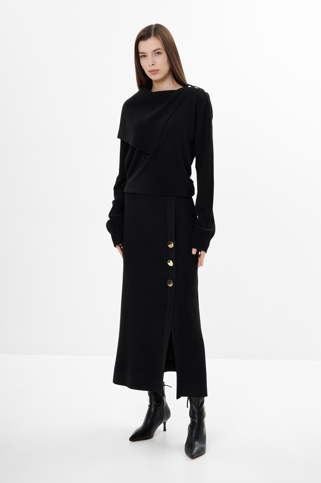 Длинная черная юбка 3