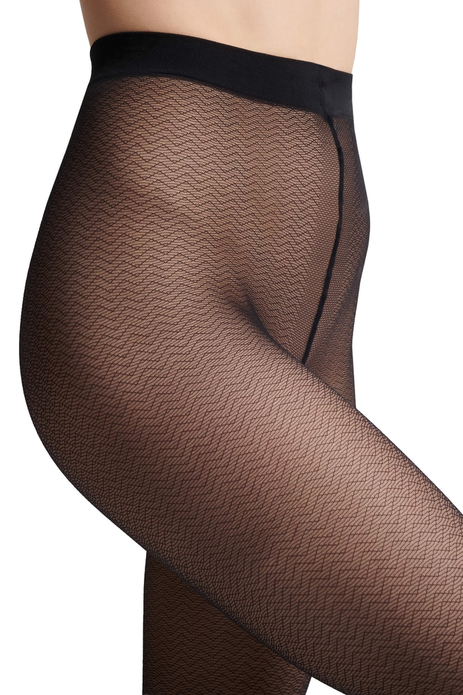 Колготки чёрные Graphic Zigzack 40 den 6