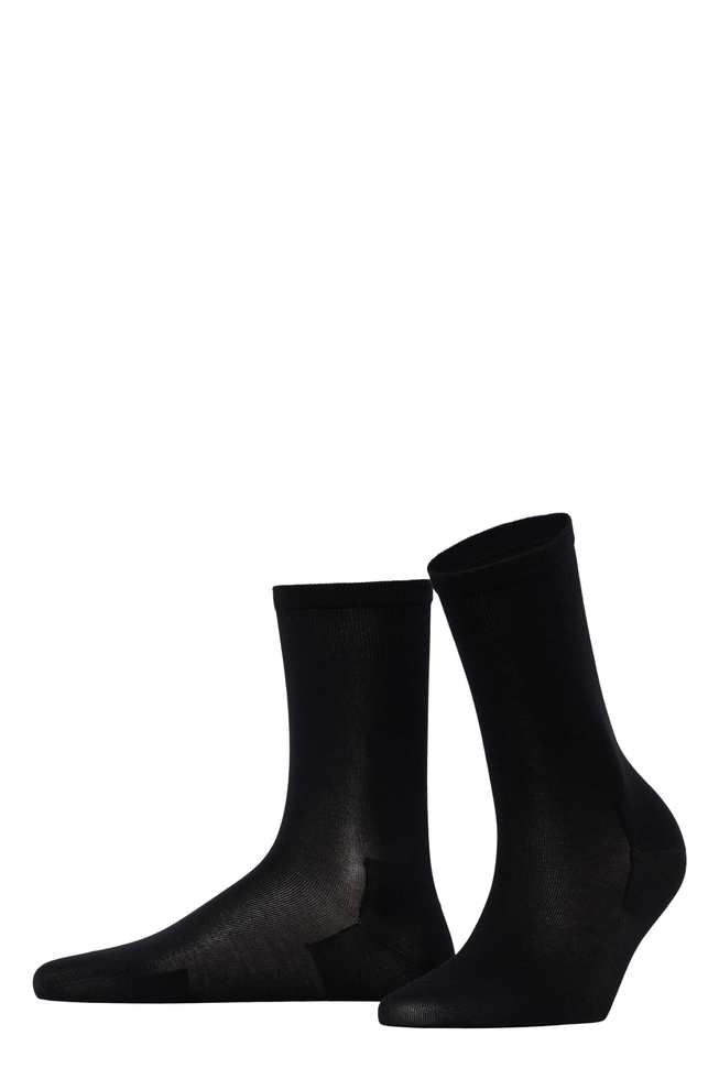 Носки женские чёрные Finest Cotton 1