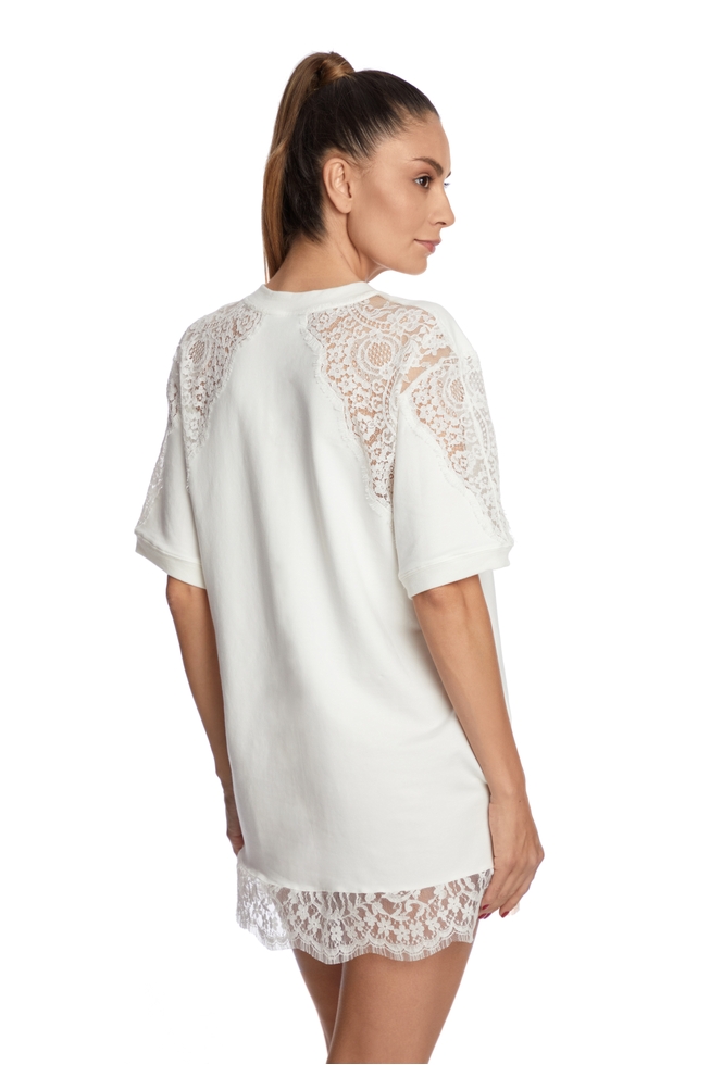 Домашнее короткое кружевное платье  2