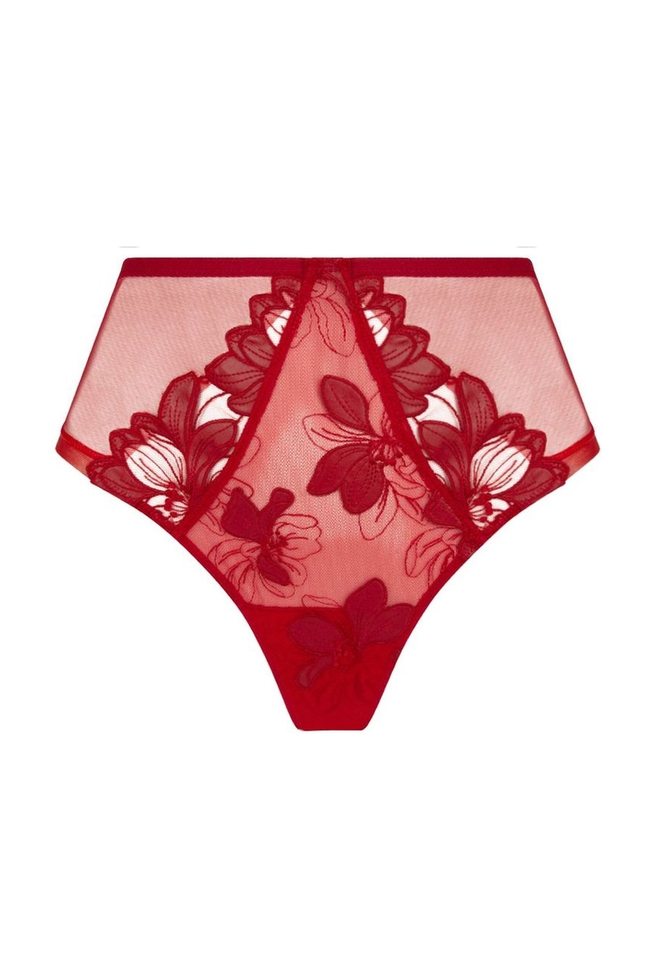  Женские высокие трусы-бразилиана  1