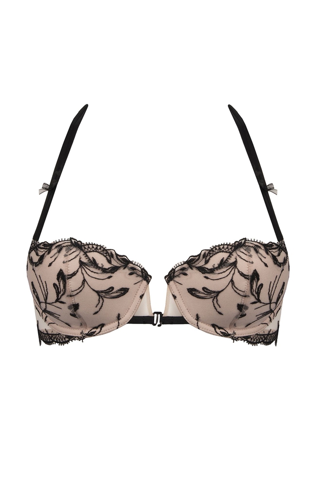 Бюстгальтер-балконет с плотной чашкой 1