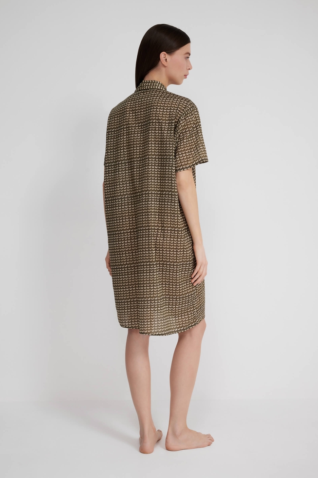 Женское пляжное хлопковое платье миди 2