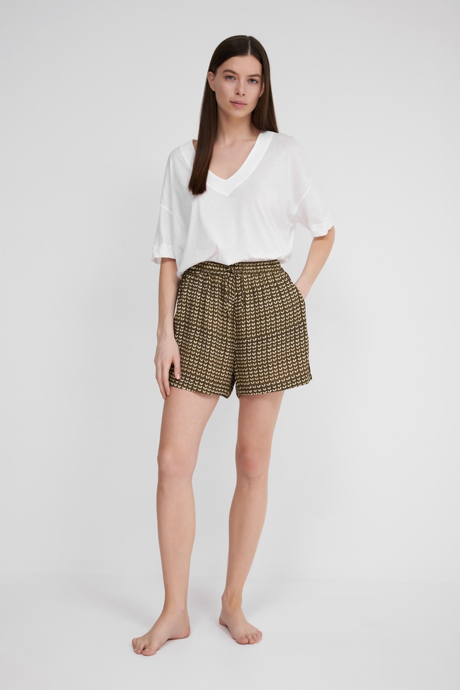  Женские пляжные короткие шорты  4