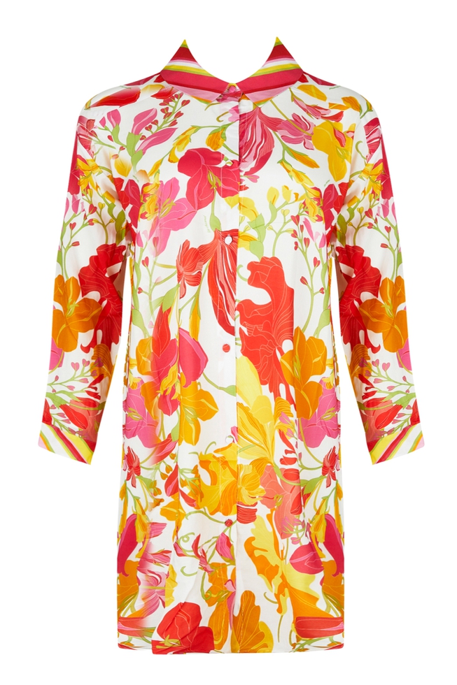  Женская пляжная туника-рубашка  1