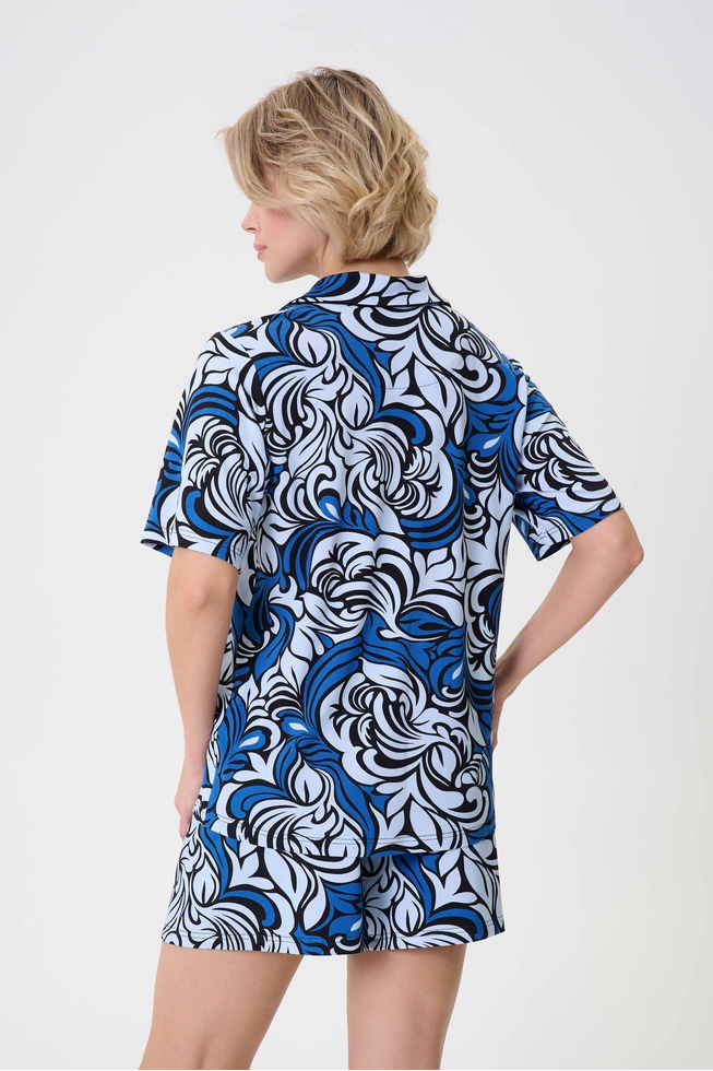  Женский домашний топ-блузка  2