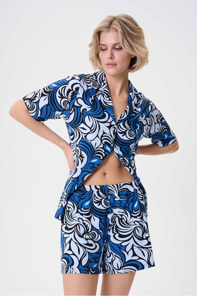  Женский домашний топ-блузка  1