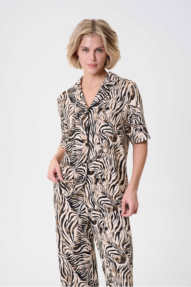  Женский домашний топ-блузка  5