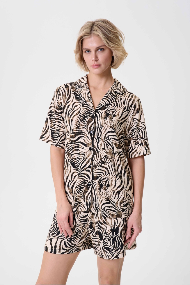  Женский домашний топ-блузка  3