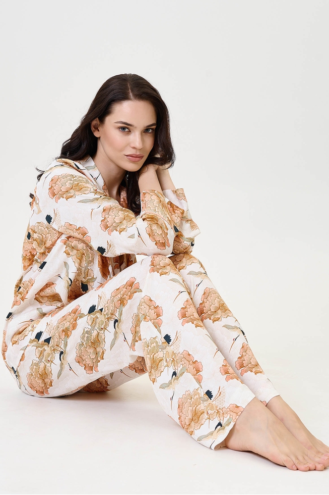 Женские домашние брюки с принтом 3