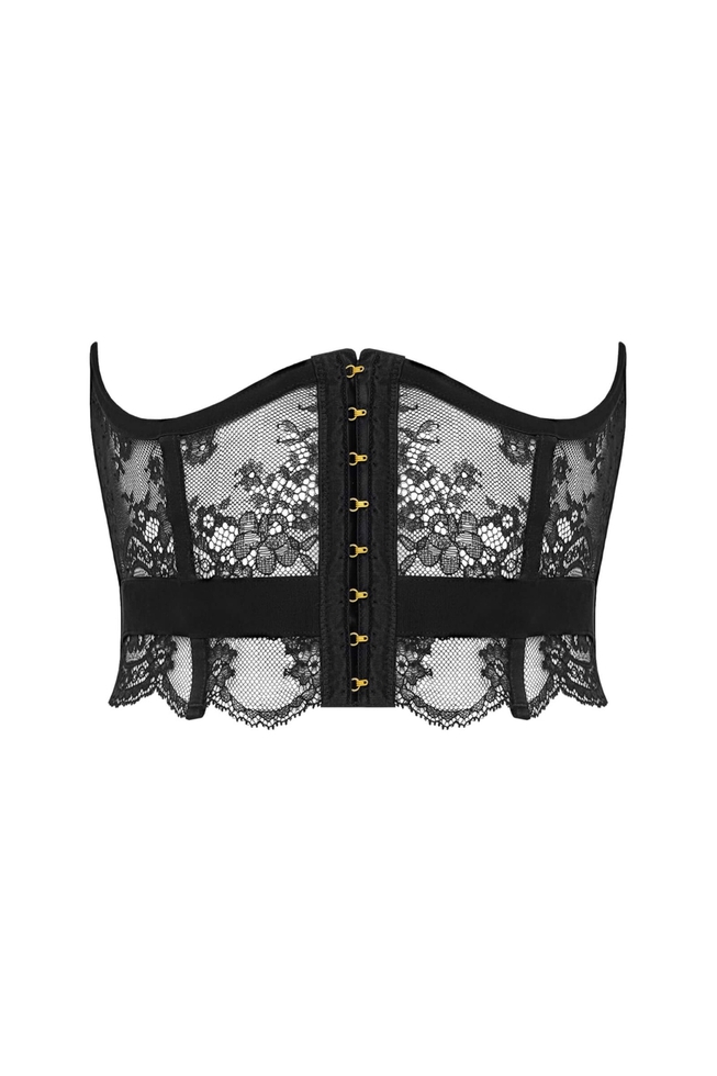 Женский чёрный корсет  1