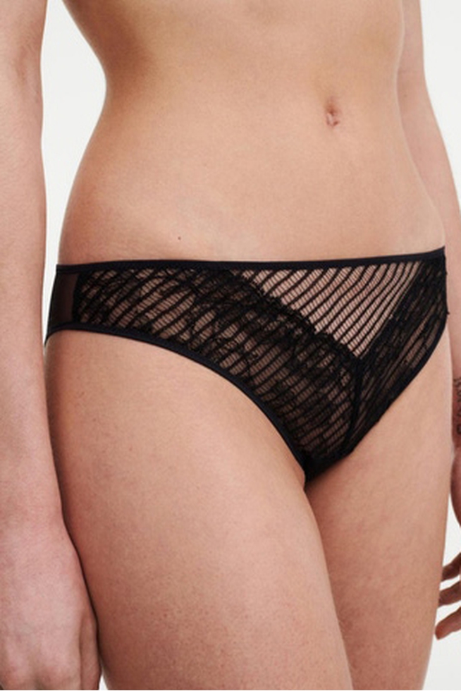 Женские черные трусы-слипы 3