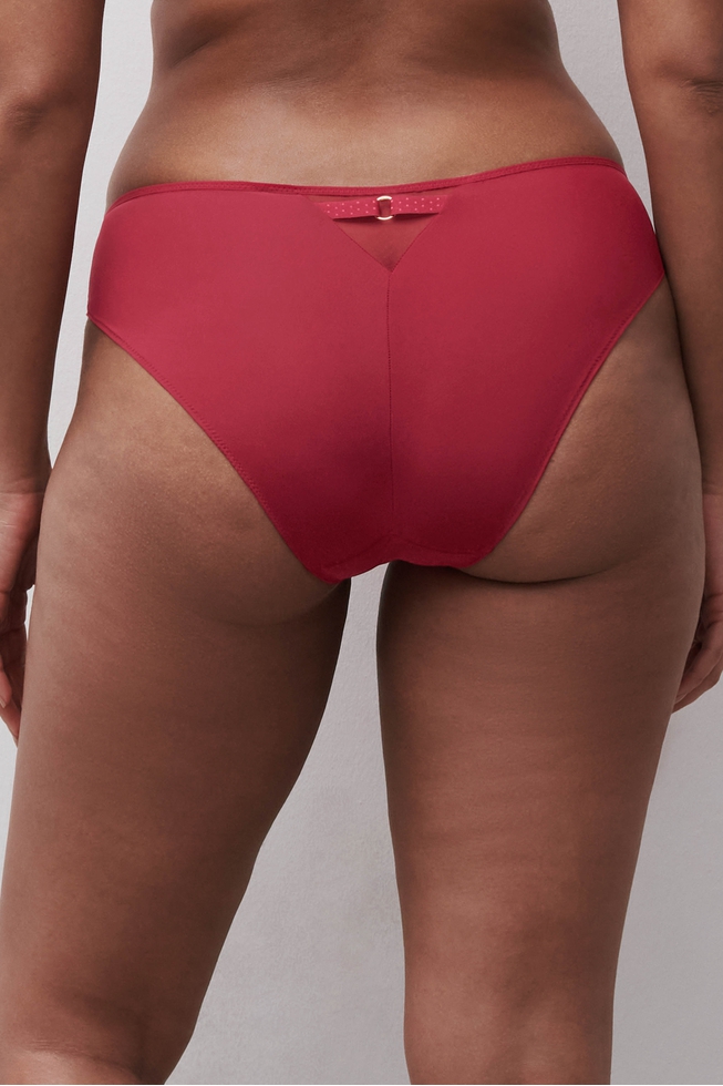  Женские трусы-слипы с вышивкой  2