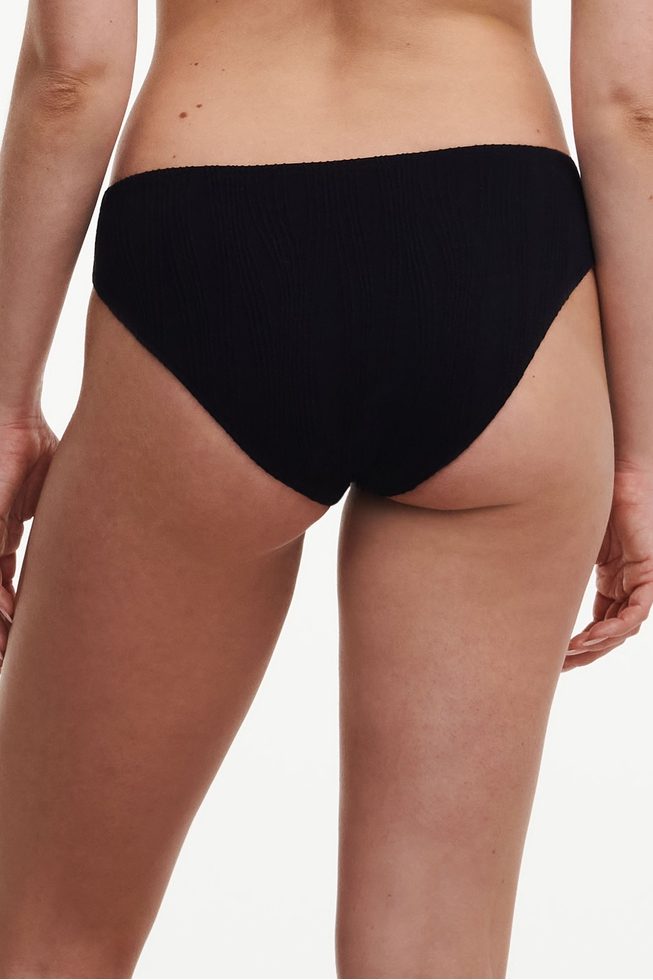 Женские черные плавки-слипы 2