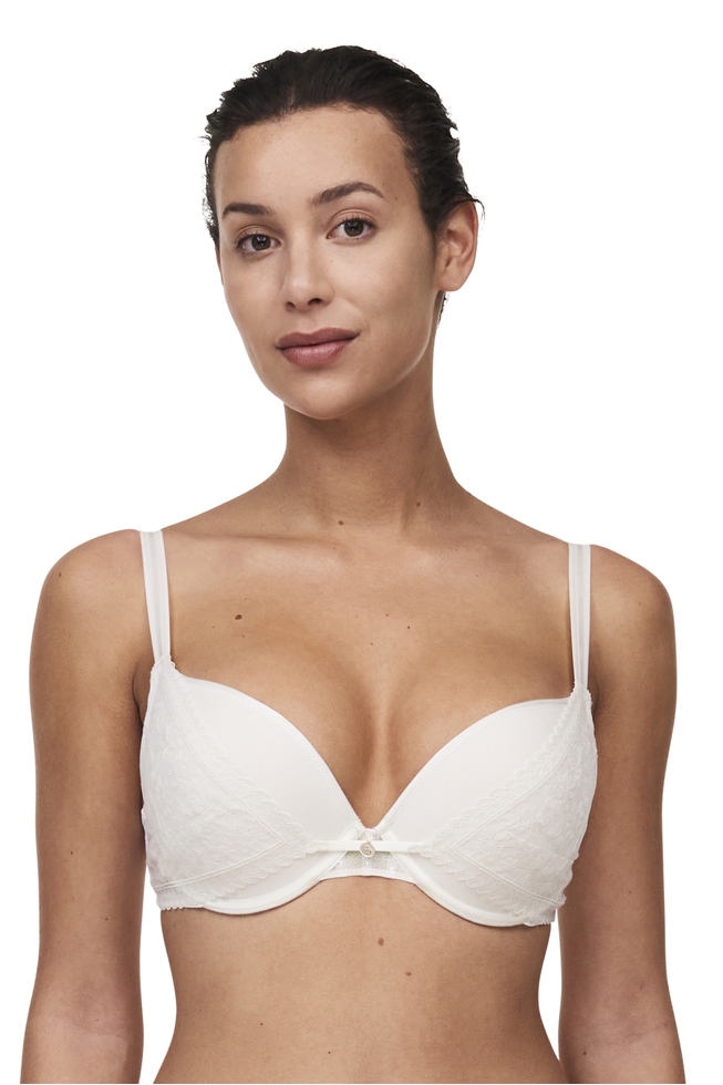 Бюстгальтер с плотными чашками пуш-ап с вышивкой 1