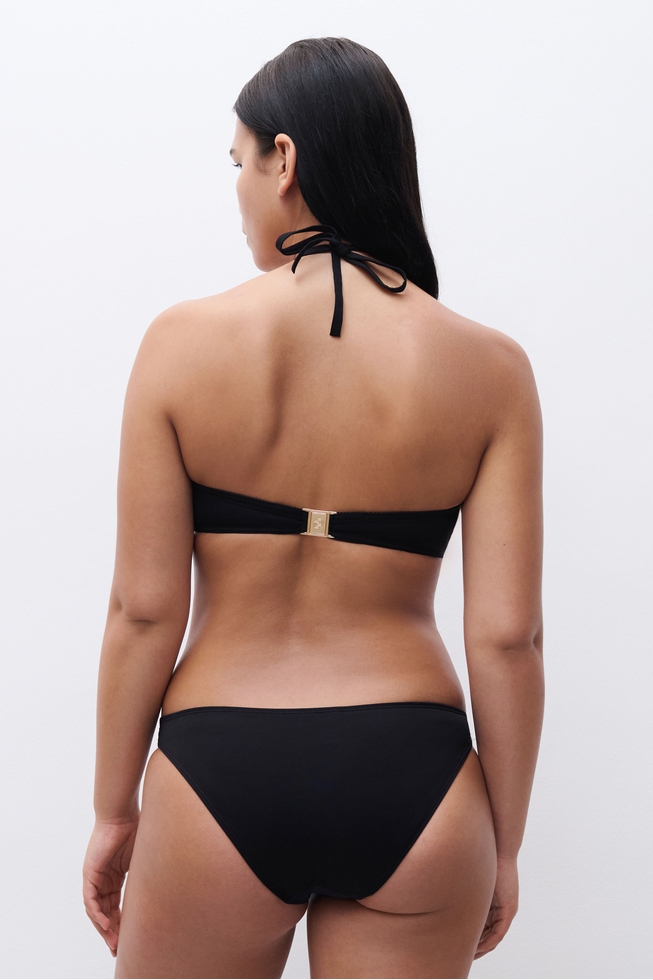 Женские черные плавки-бикини 5