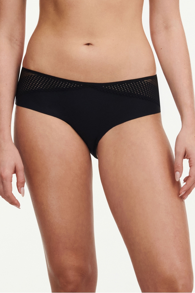  Женские черные трусы-слипы  1