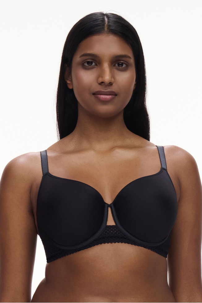  Черный бюстгальтер с мягкими чашками  1