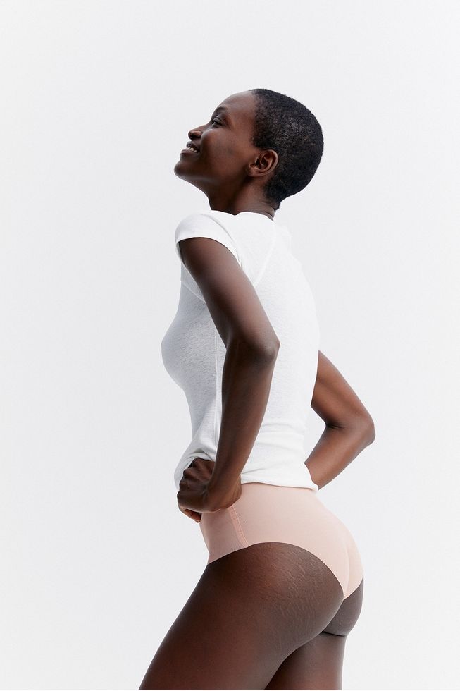 Женские бесшовные высокие трусы-слипы 6