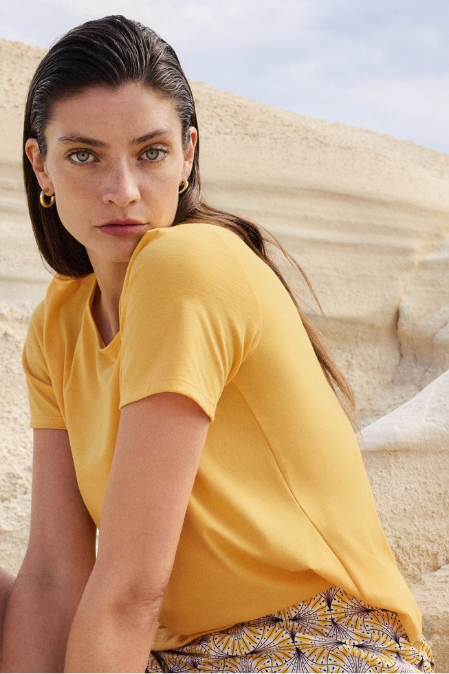 Женская домашняя хлопковая футболка 4