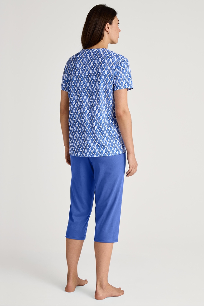 Женская пижама с капри из хлопка  2