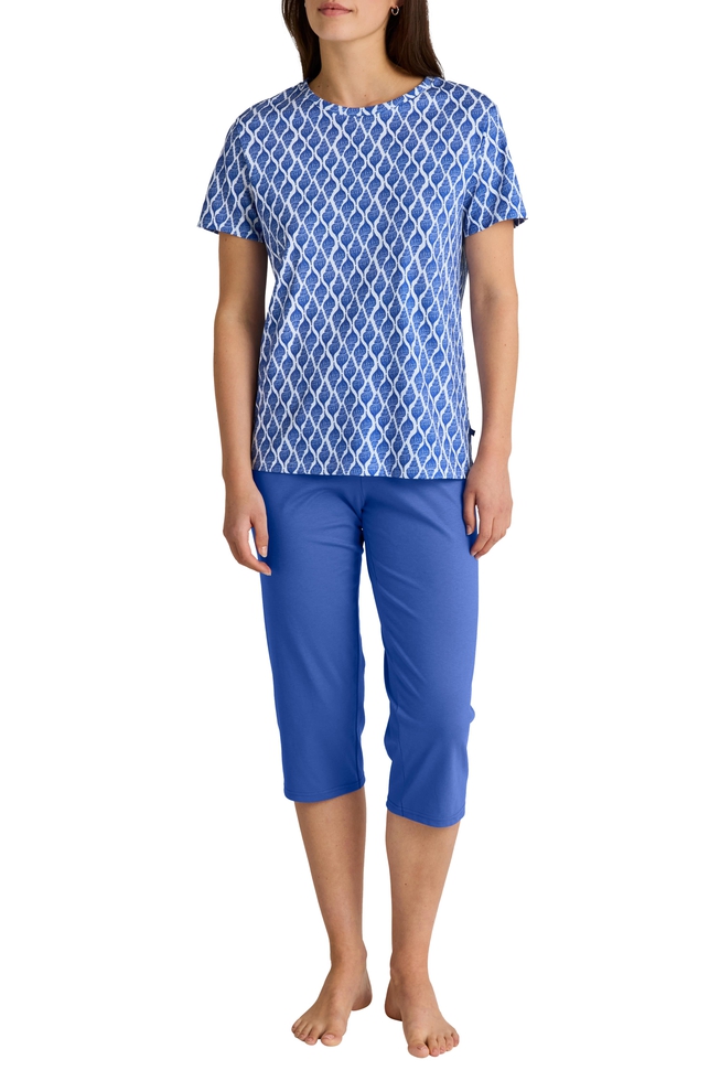 Женская пижама с капри из хлопка  3