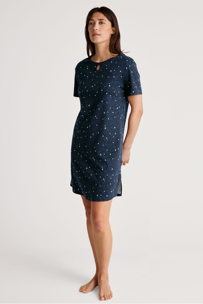  Женская хлопковая сорочка миди  1