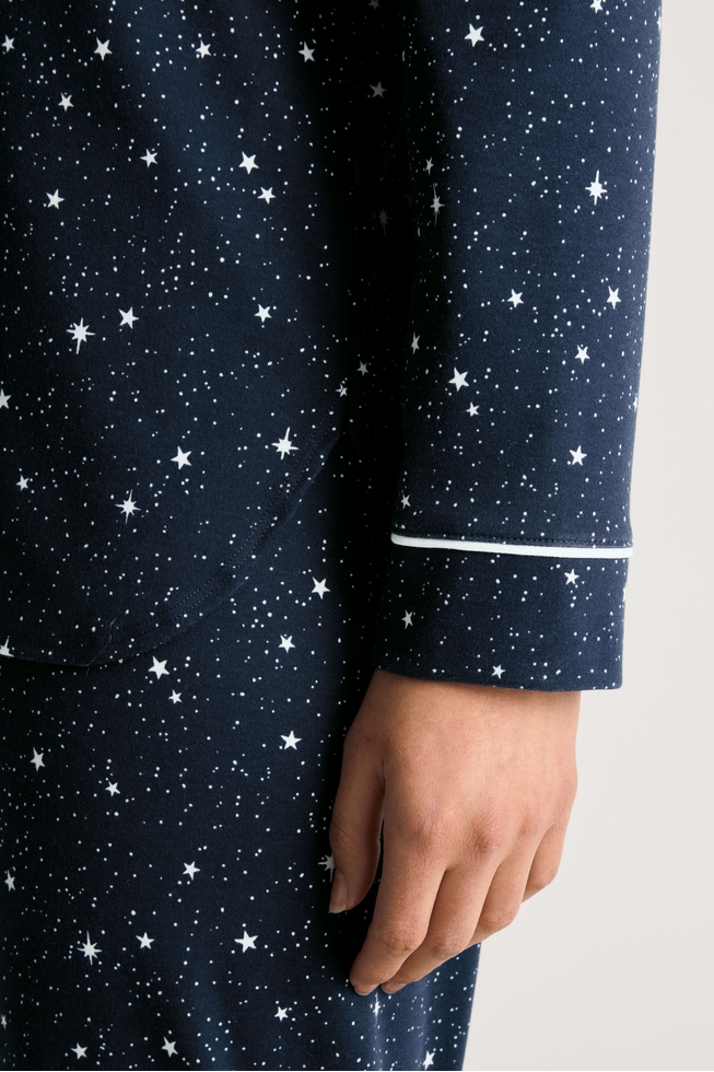  Женская хлопковая пижама с брюками  6