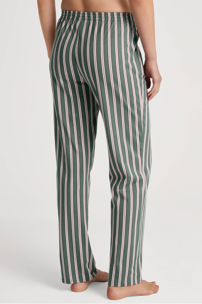  Женские домашние хлопковые брюки в полоску  2