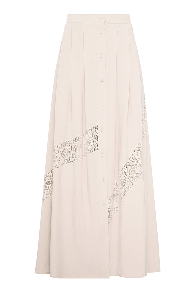 Длинная серая юбка 6