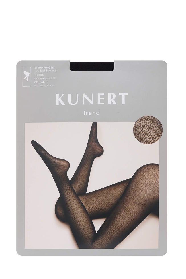 Колготки чёрные Graphic Zigzack 40 den 7