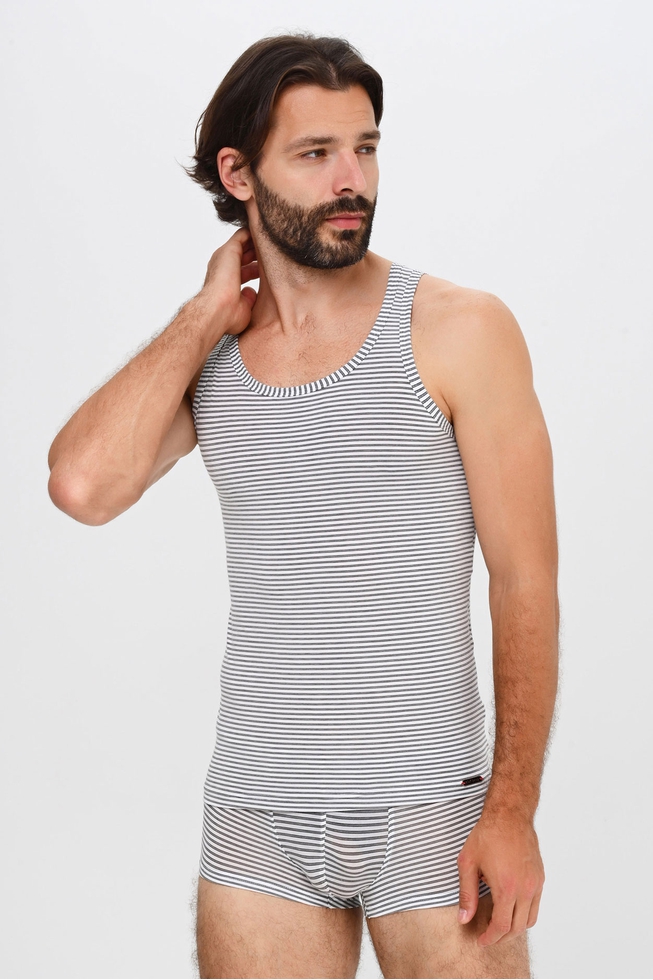 Мужская майка в полоску 1