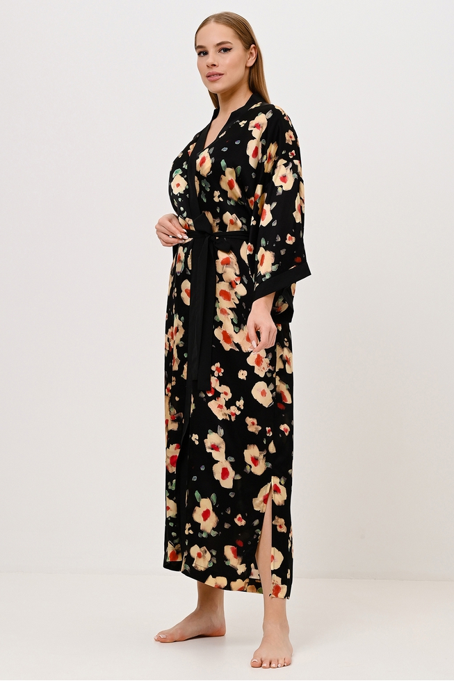  Пляжный шелковый халат  2