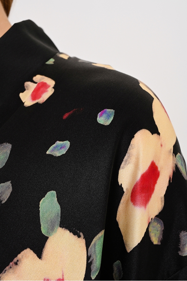  Пляжный шелковый халат мини  4