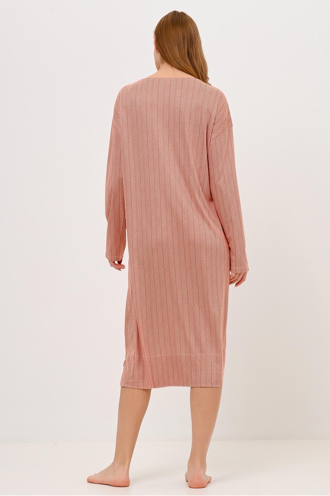  Длинная сорочка в полоску  3