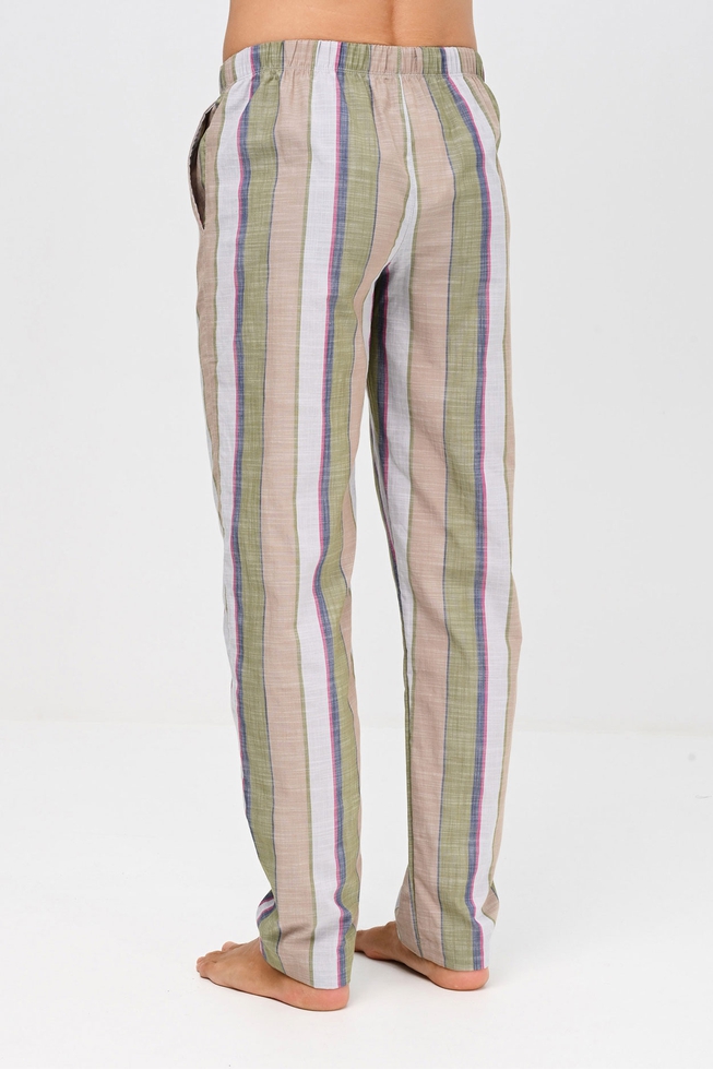 Мужские хлопковые брюки в полоску 2