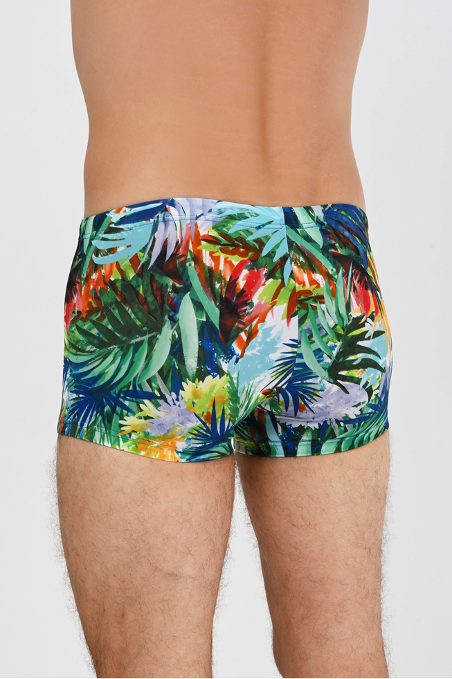 Мужские плавки-боксеры с растительным принтом  2