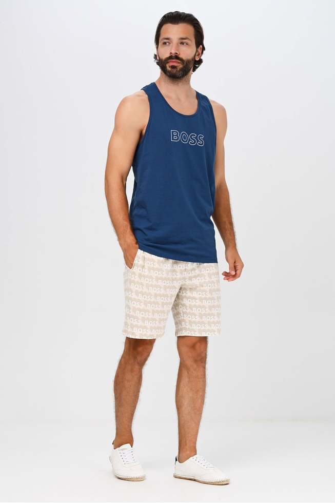 Мужская хлопковая майка с логотипом бренда  3