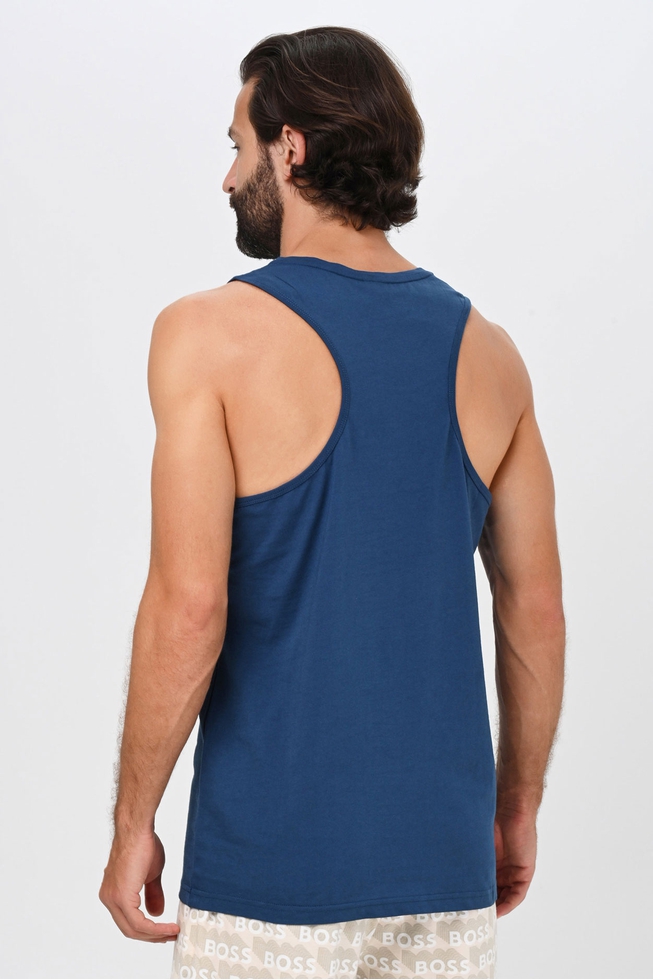 Мужская хлопковая майка с логотипом бренда  2