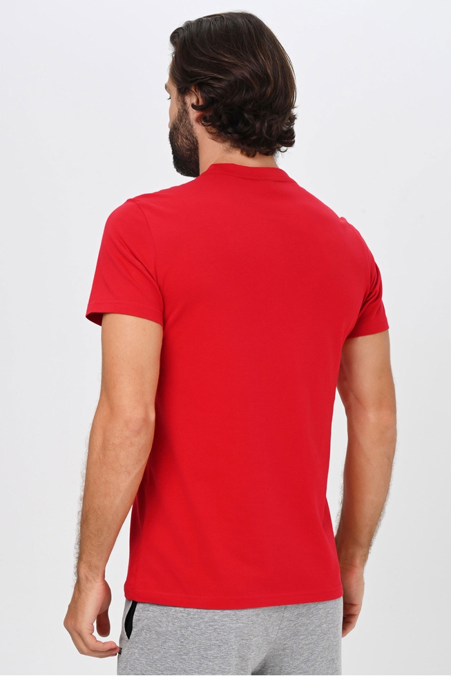 Мужская хлопковая футболка с фирменным логотипом 10