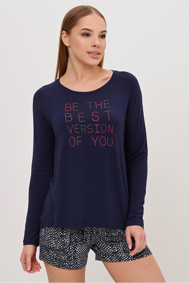 Женский домашний лонгслив 1