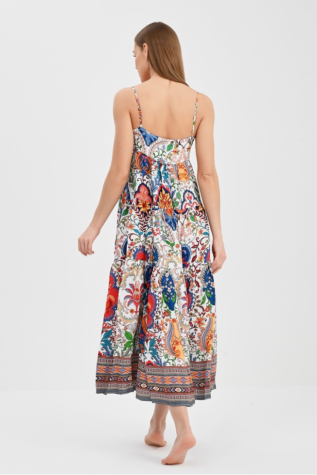 Женское длинное пляжное платье 3