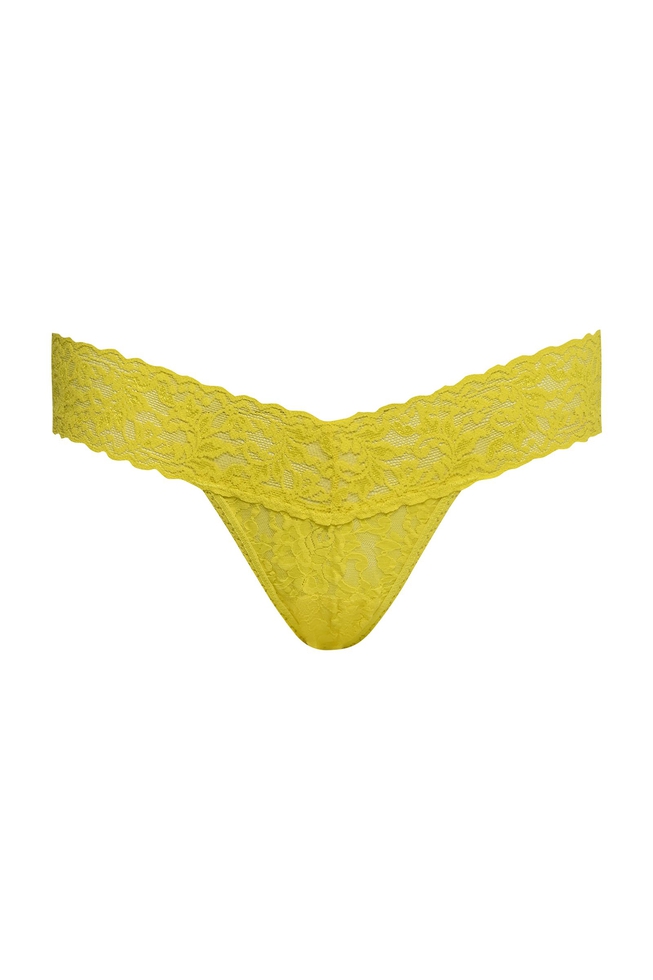 Женские жёлтые трус-танга 1